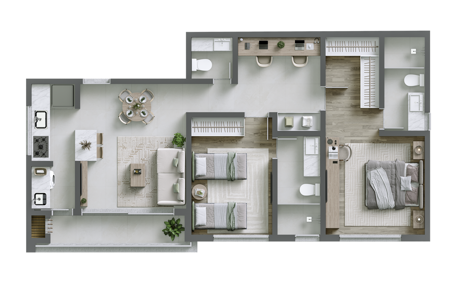 2 Bed, 2 Bath, ApartmentFor Sale, Florianópolis, Santa Catarina, 88061-700