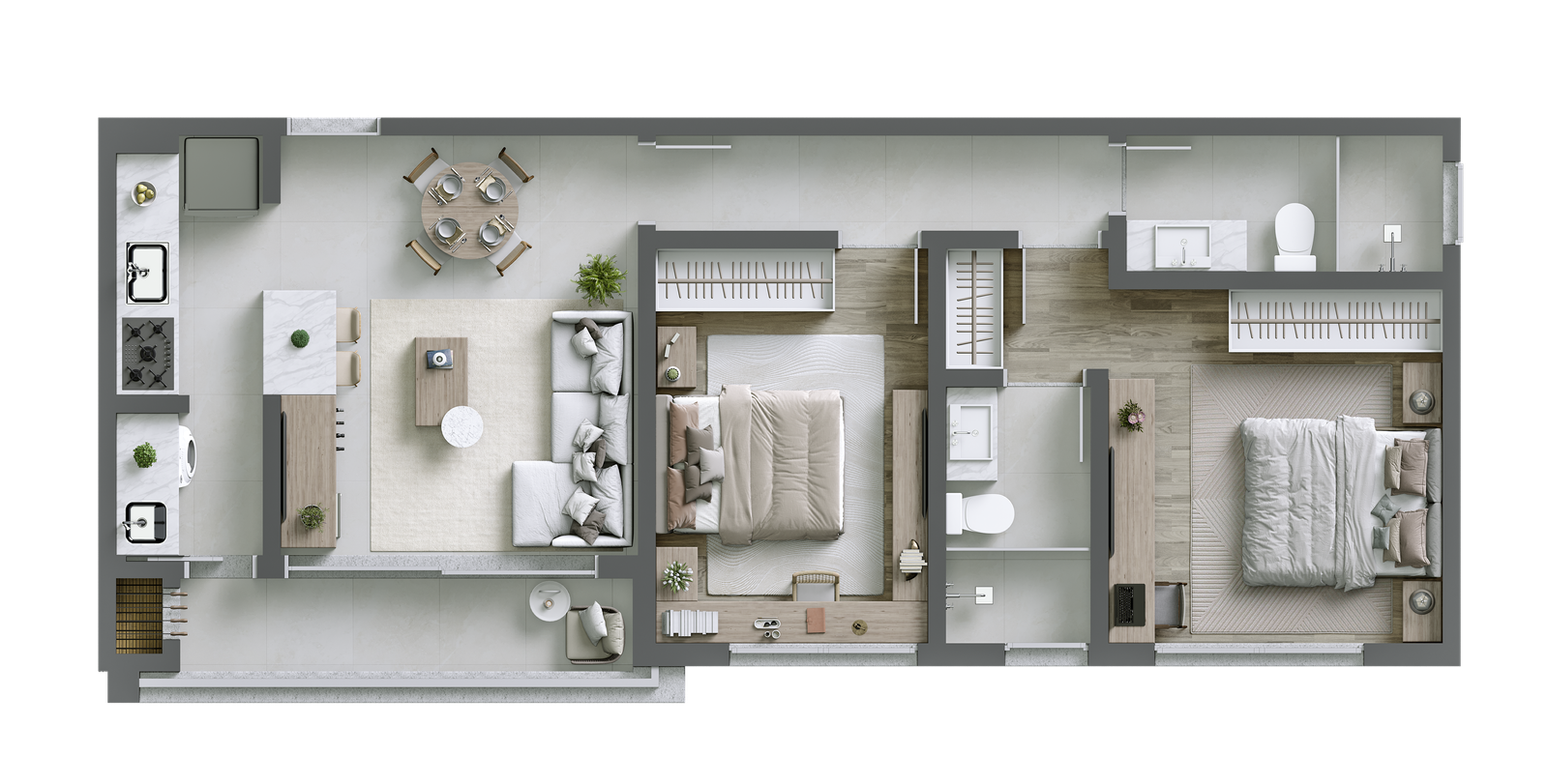 2 Bed, 2 Bath, ApartmentFor Sale, Florianópolis, Santa Catarina, 88061-700