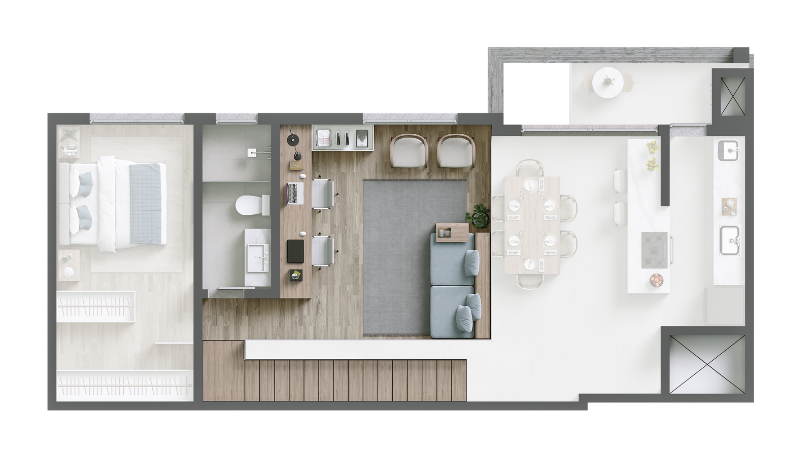 2 Bed, 2 Bath, ApartmentFor Sale, Florianópolis, Santa Catarina, 88061-700