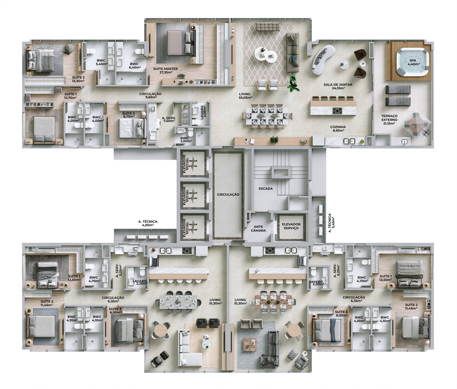 4 Bed, 2 Bath, ApartmentFor Sale, Centro, Santa Catarina, 88330-394