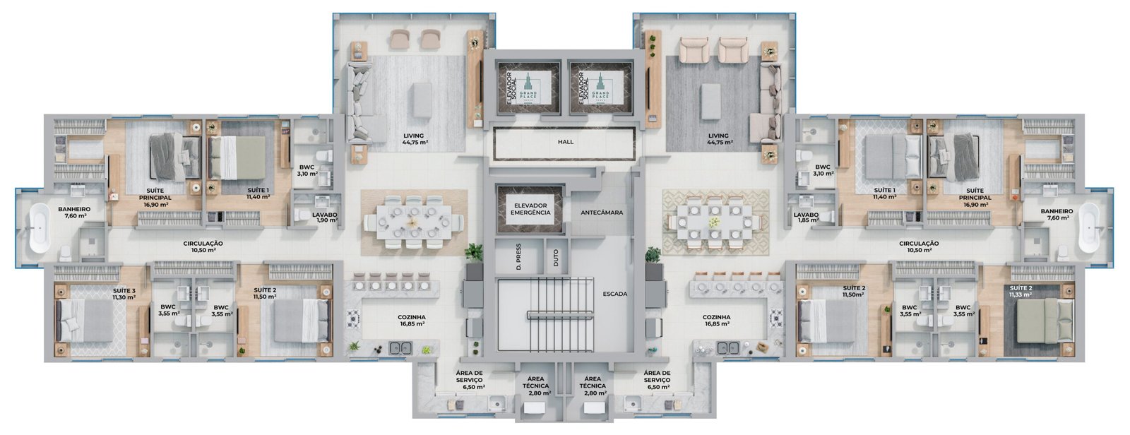 4 Bed, 4 Bath, ApartmentFor Sale, Centro, Santa Catarina, 88330-684