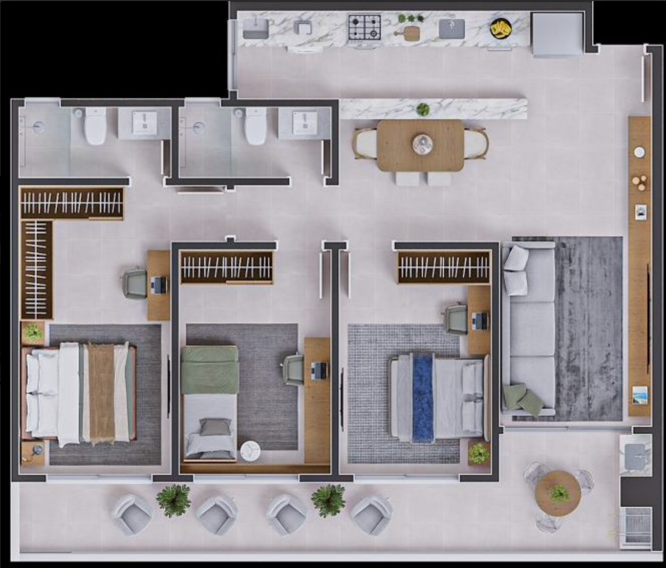 3 Bed, ApartmentFor Sale, Florianópolis, Santa Catarina, 88063-300