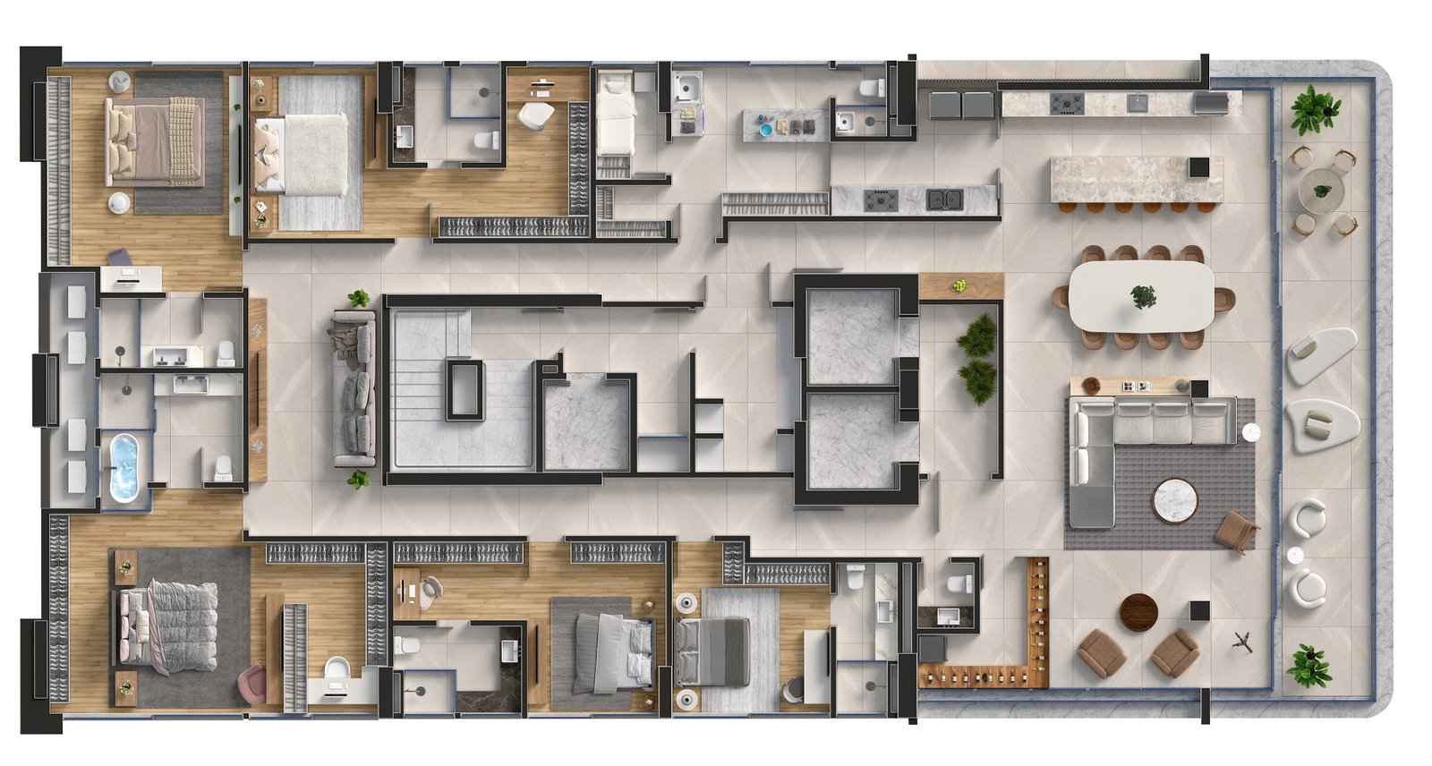 4 Bed, 5 Bath, ApartmentFor Sale, Santa Catarina, 88220-000