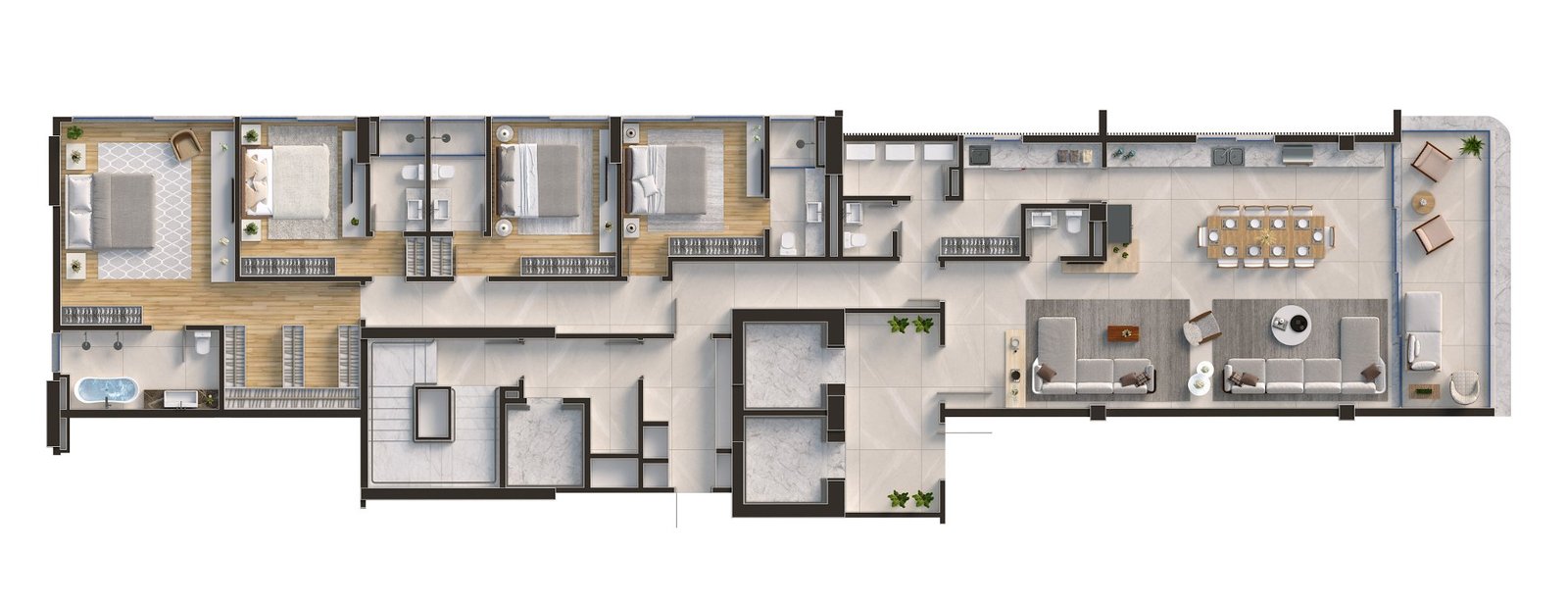 4 Bed, 5 Bath, ApartmentFor Sale, Santa Catarina, 88220-000