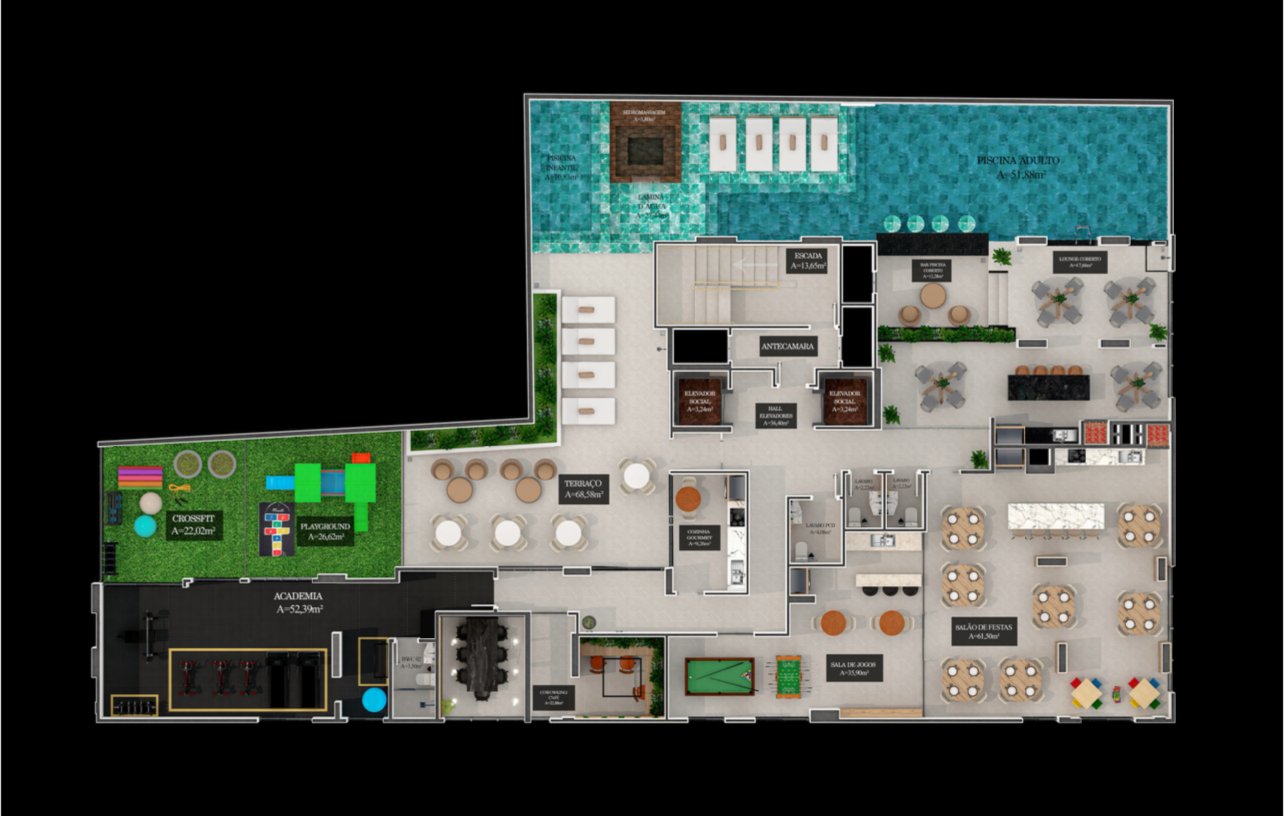 2 Bed, 3 Bath, ApartmentFor Sale, Santa Catarina, 88210-000