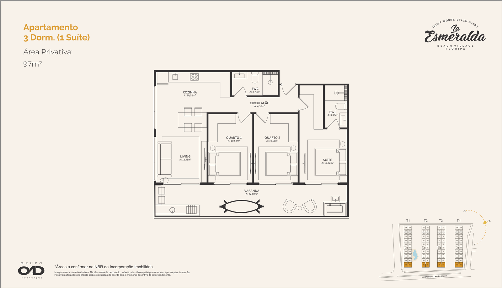 1 Bed, 1 Bath, ApartmentFor Sale, Morro das Pedras, Santa Catarina, 88066-070