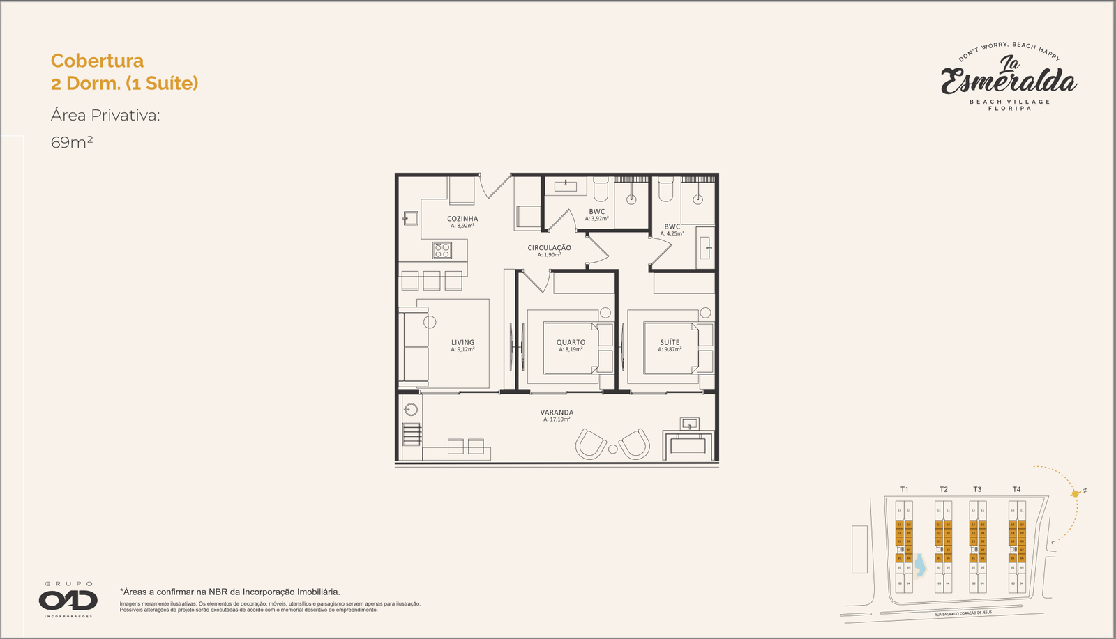 1 Bed, 1 Bath, ApartmentFor Sale, Morro das Pedras, Santa Catarina, 88066-070