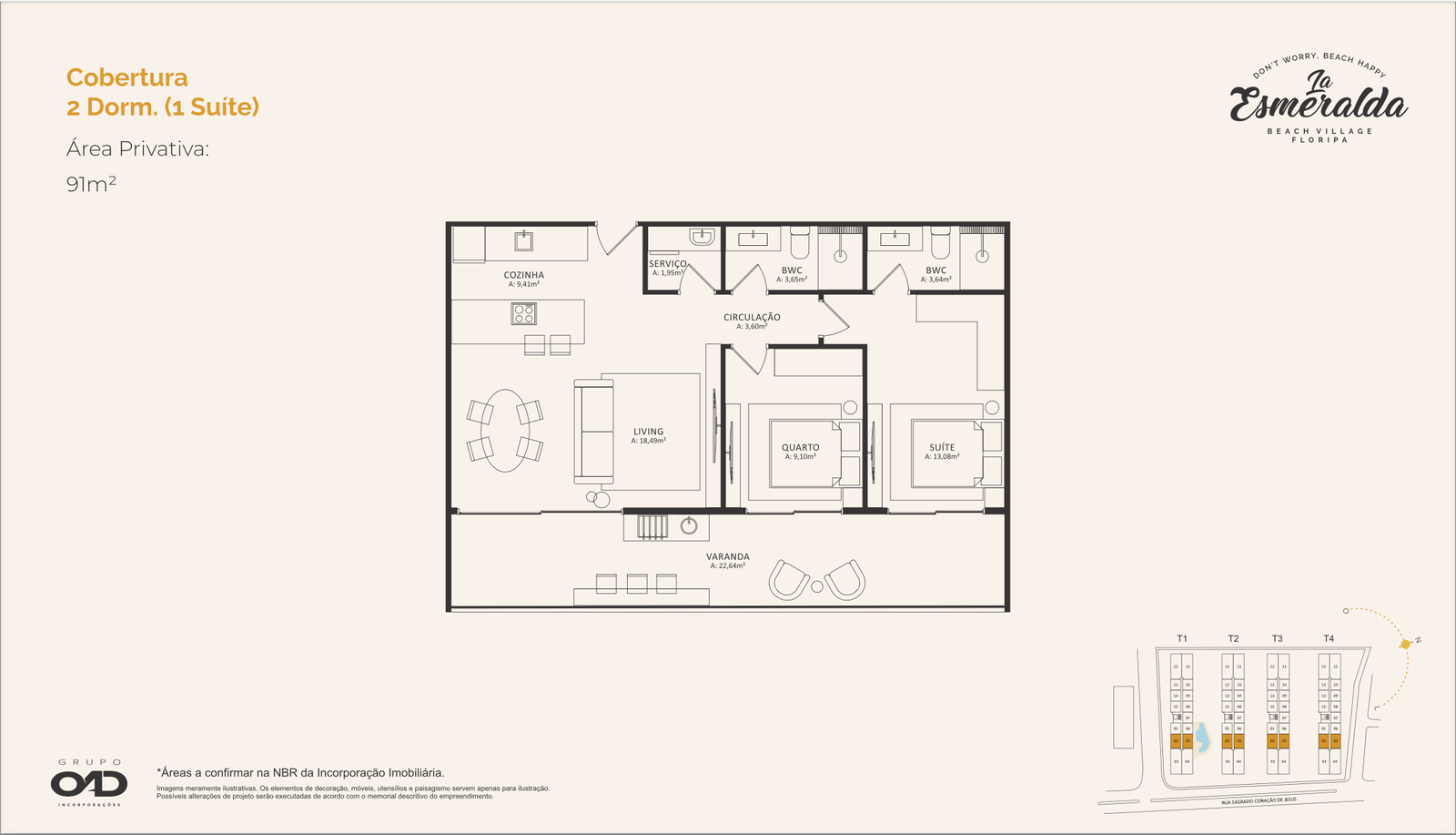 1 Bed, 1 Bath, ApartmentFor Sale, Morro das Pedras, Santa Catarina, 88066-070