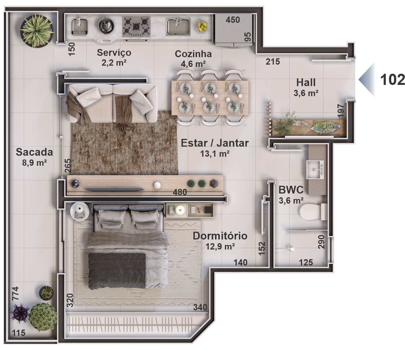 1 Bed, ApartmentFor Sale, Florianópolis, Santa Catarina, 88056-362