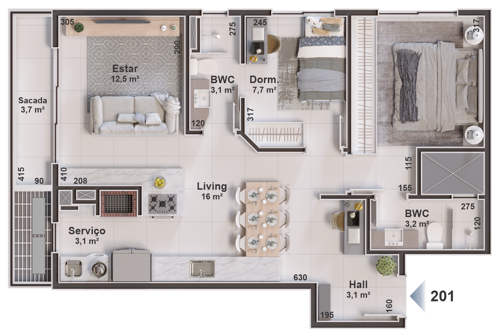 1 Bed, ApartmentFor Sale, Florianópolis, Santa Catarina, 88056-362