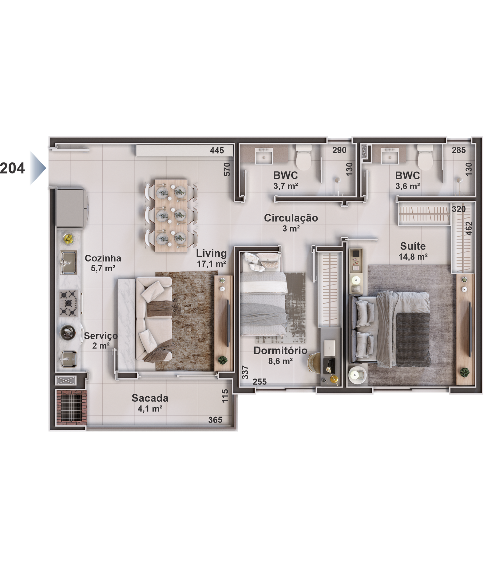 1 Bed, ApartmentFor Sale, Florianópolis, Santa Catarina, 88056-362