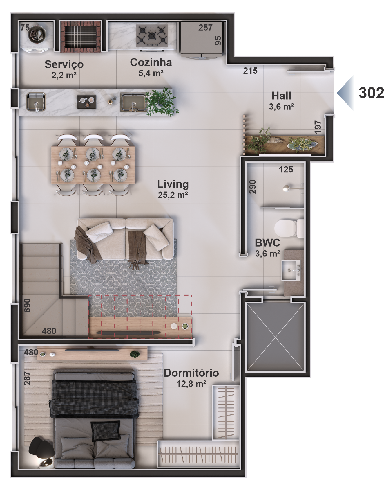 1 Bed, ApartmentFor Sale, Florianópolis, Santa Catarina, 88056-362