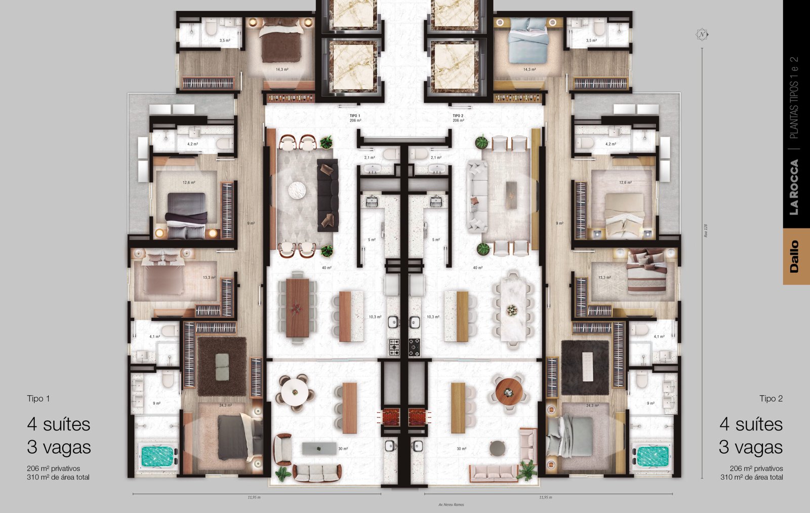 4 Bed, 5 Bath, ApartmentFor Sale, Itapema, Santa Catarina, 88220-000