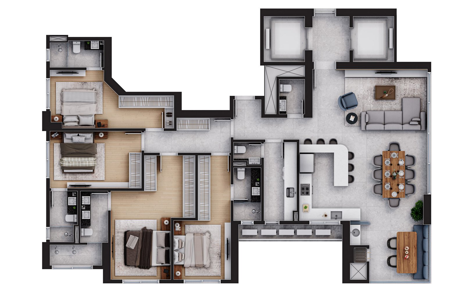 4 Bed, 5 Bath, ApartmentFor Sale, Centro, Santa Catarina, 88330-771