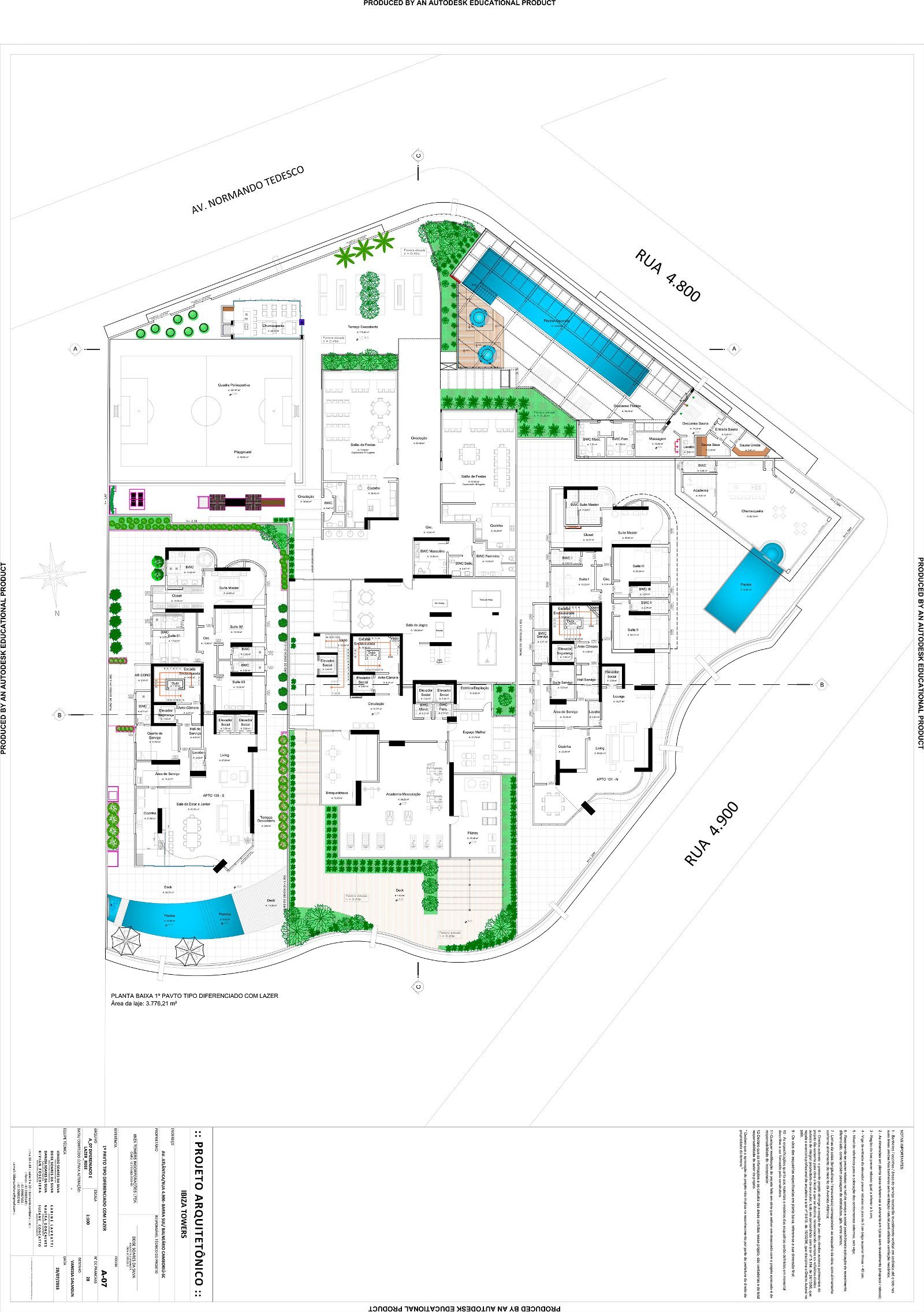 4 Bed, 5 Bath, ApartmentFor Sale, Centro, Santa Catarina, 88330-036