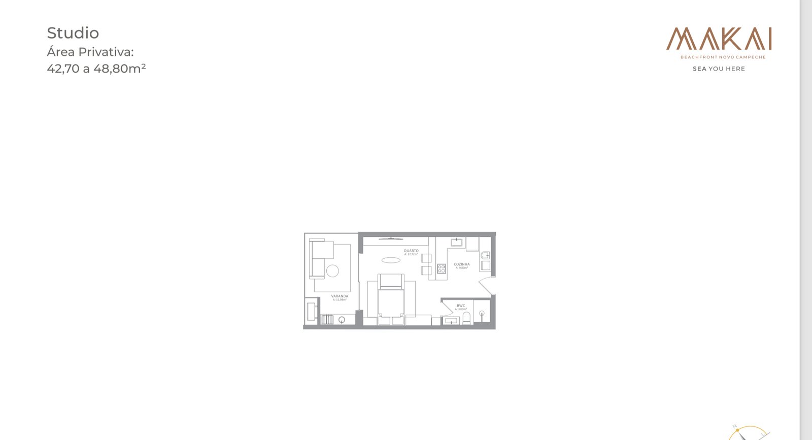 1 Bed, 15 Bath, ApartmentFor Sale, Florianópolis, Santa Catarina, 88063-300