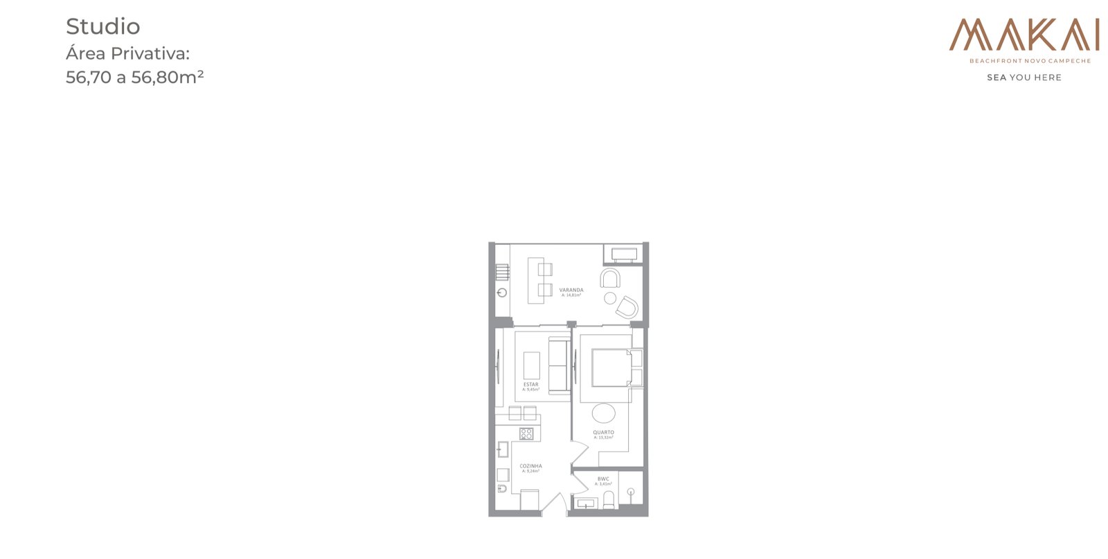 1 Bed, 15 Bath, ApartmentFor Sale, Florianópolis, Santa Catarina, 88063-300