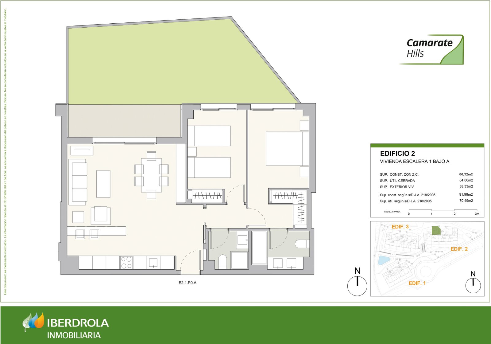 3 Bed, 2 Bath, ApartmentFor Sale, Casares, Malaga