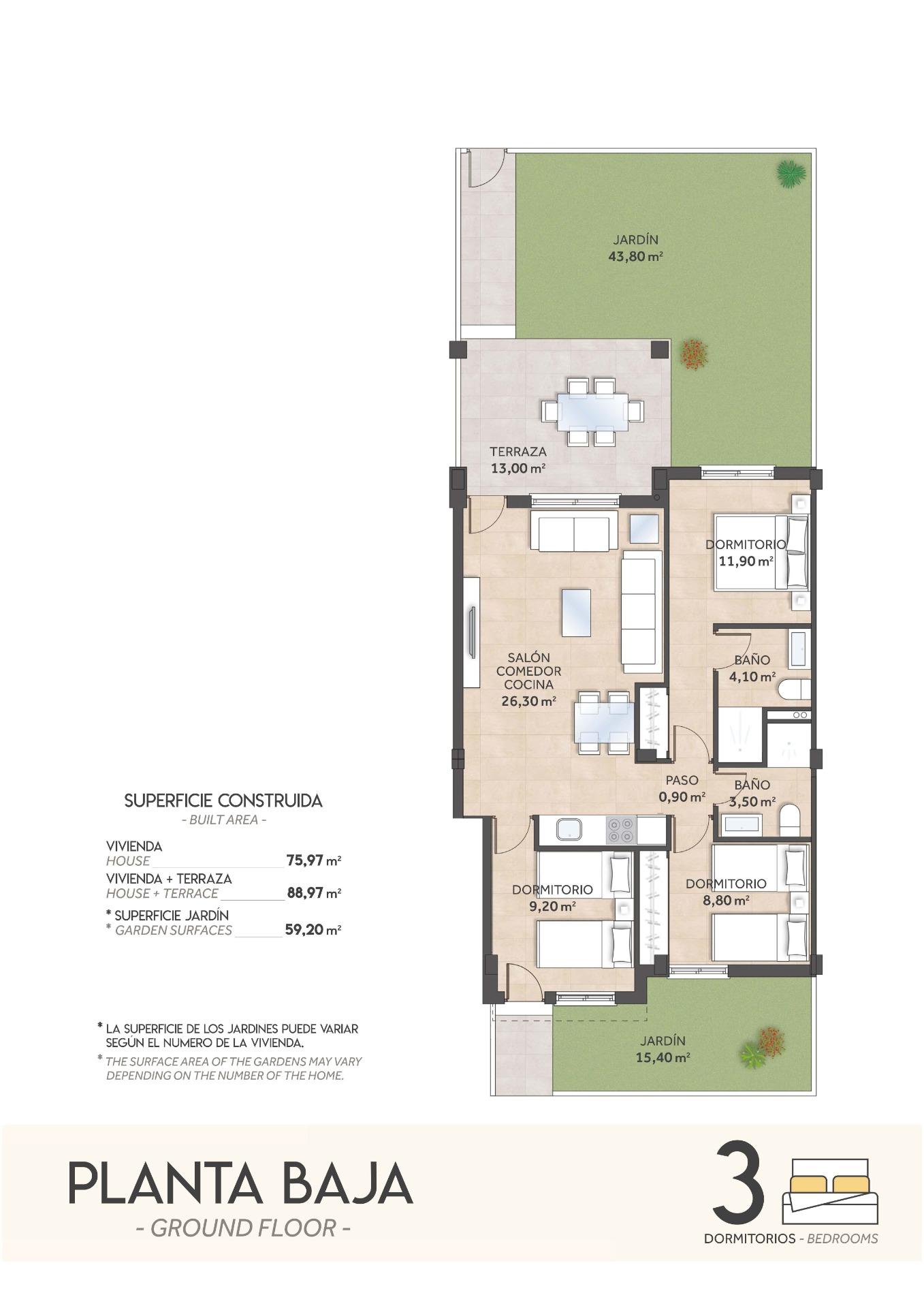 3 Bed, 2 Bath, HouseFor Sale, San Miguel de Salinas, Alicante