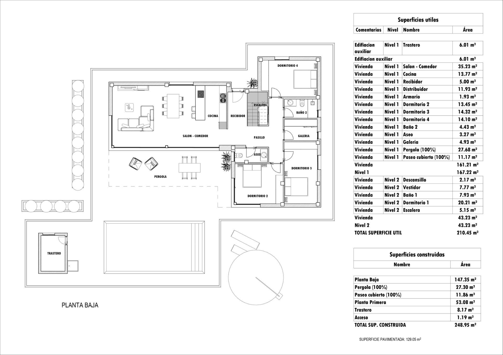 4 Bed, 3 Bath, HouseFor Sale, Aspe, Alicante