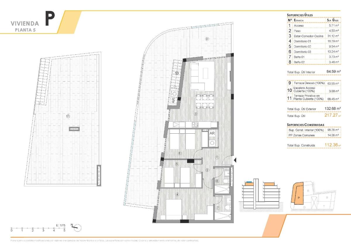 3 Bed, 2 Bath, ApartmentFor Sale, Torrevieja, Costa Blanca