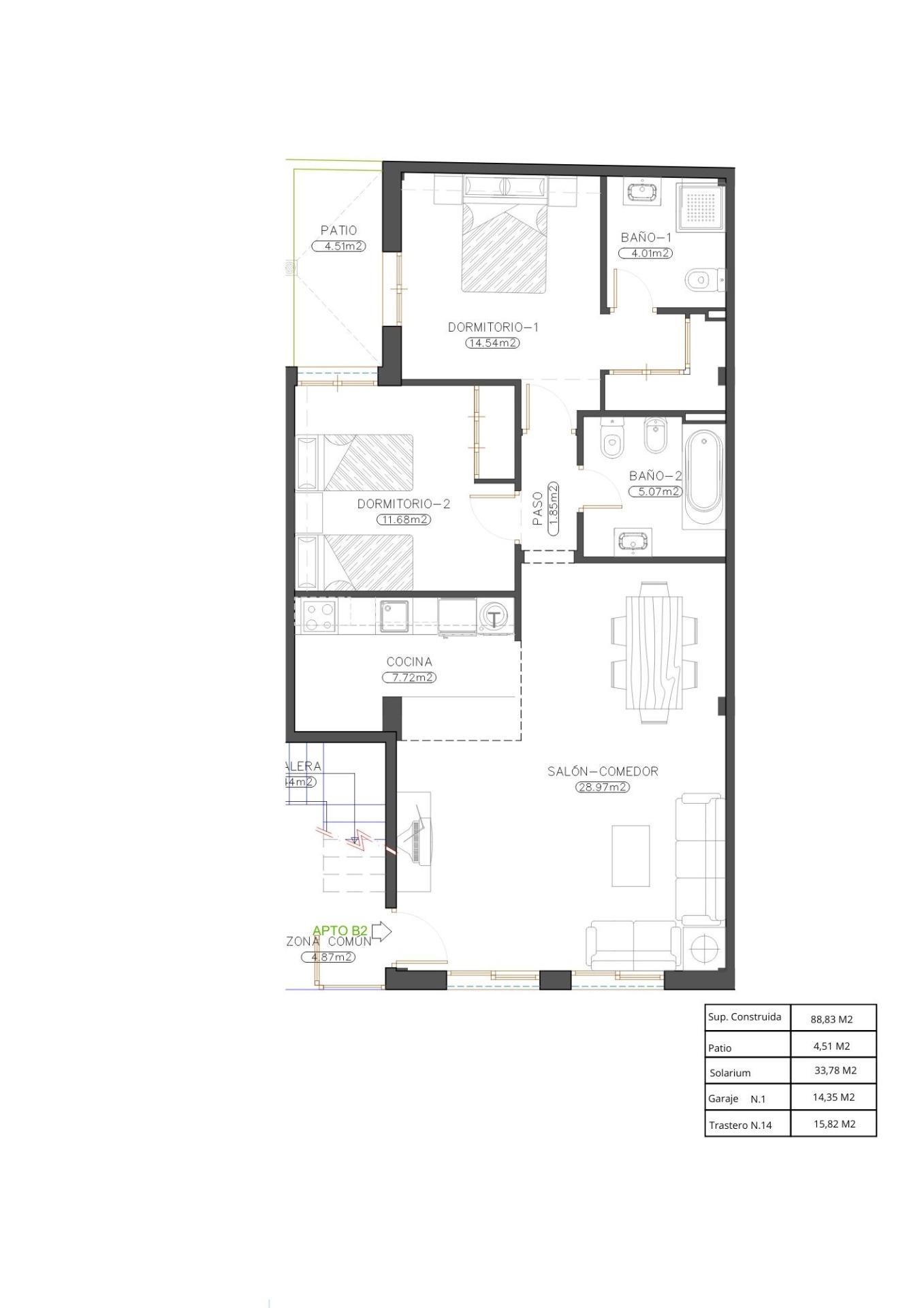 2 Bed, 2 Bath, ApartmentFor Sale, Cuevas del Almanzora, Almería