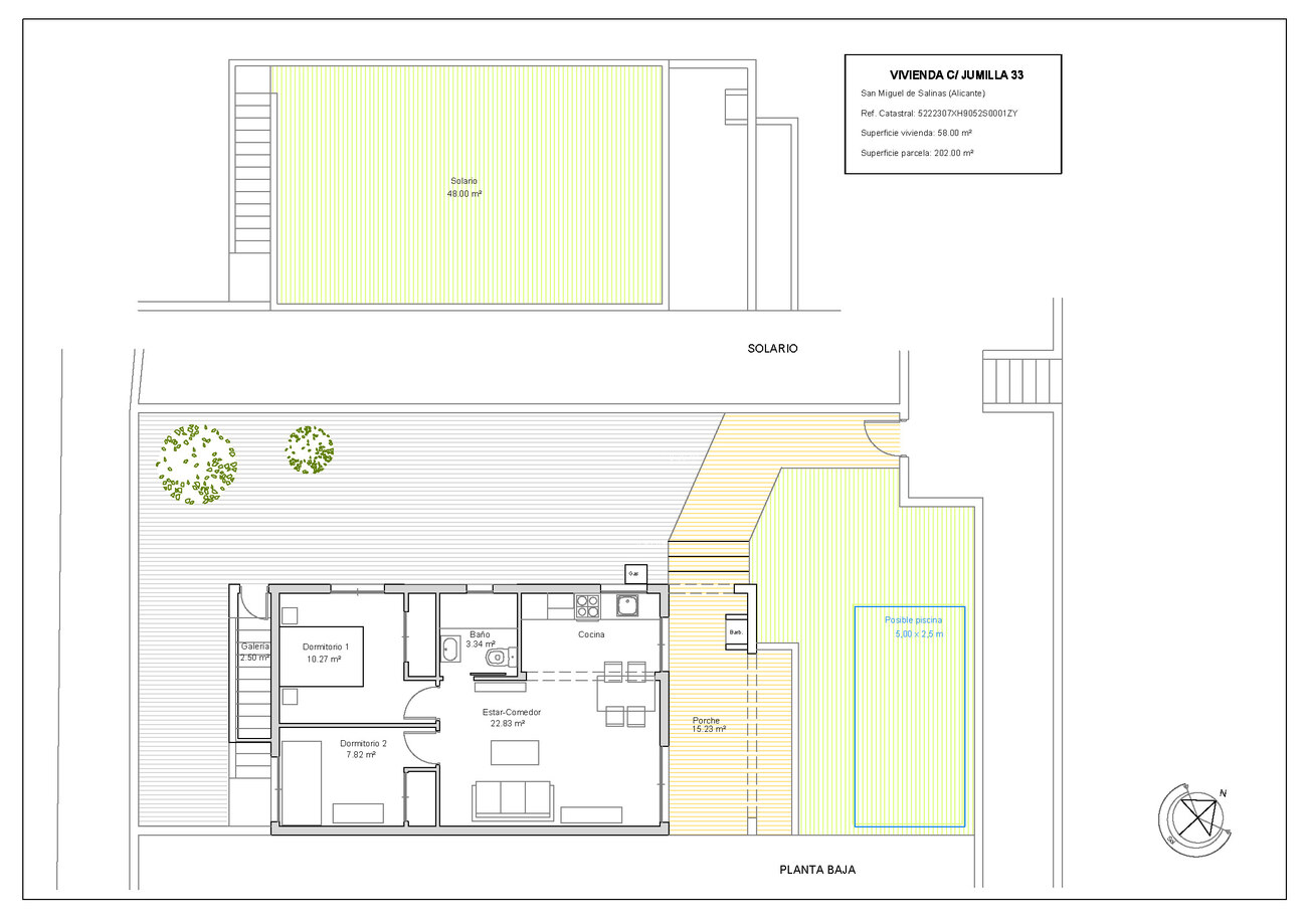 2 Bed, 1 Bath, HouseFor Sale, Villamartin, Alicante