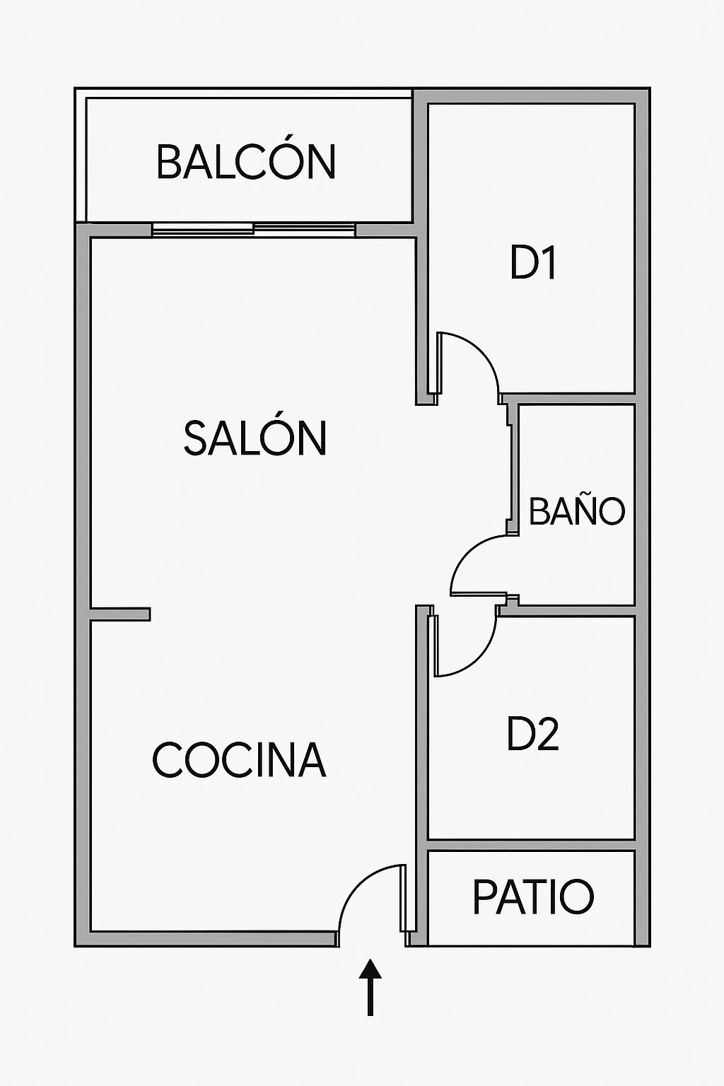 2 Bed, 1 Bath, ApartmentFor Sale, Torrevieja, Alicante