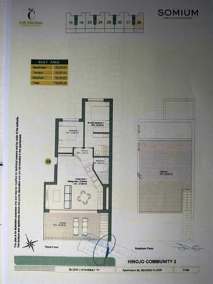 2 Bed, 2 Bath, ApartmentFor Sale, Las Colinas Golf, Alicante