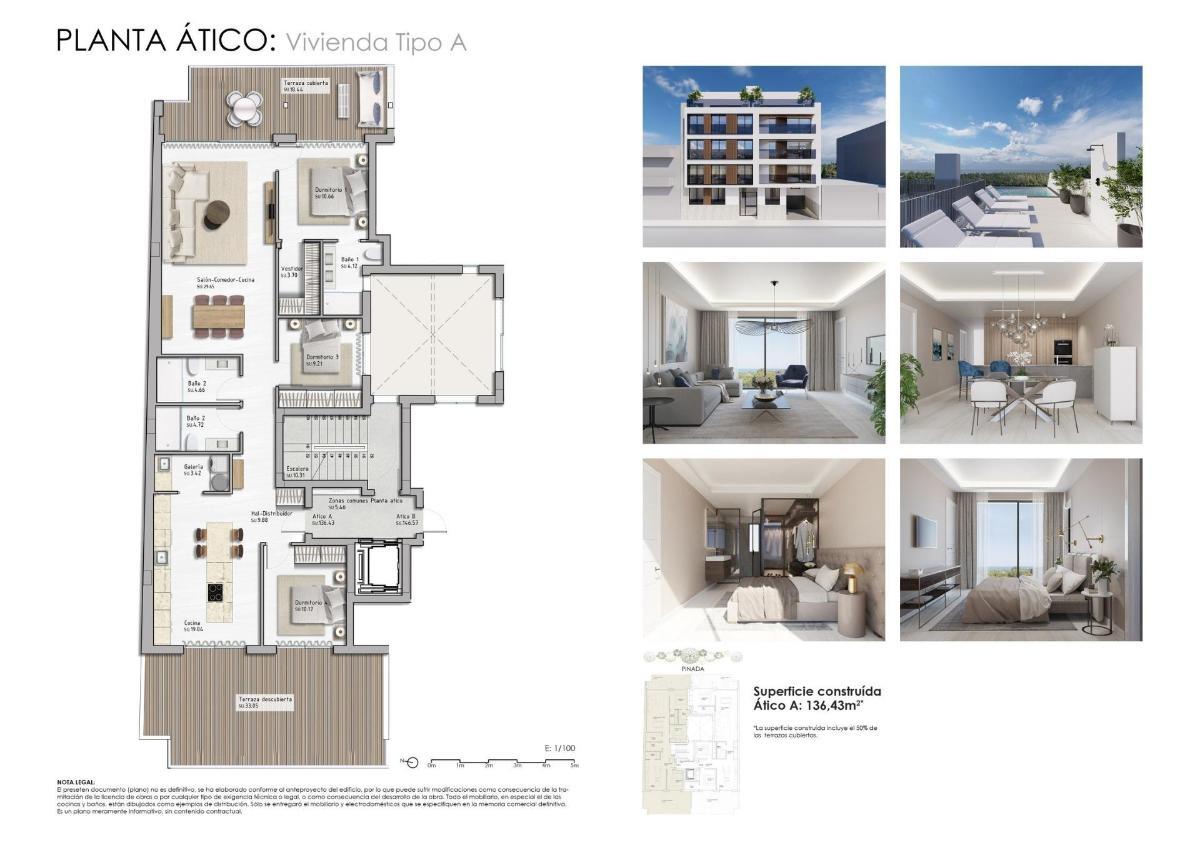 3 Bed, 3 Bath, ApartmentFor Sale, Guardamar Del Segura, Costa Blanca