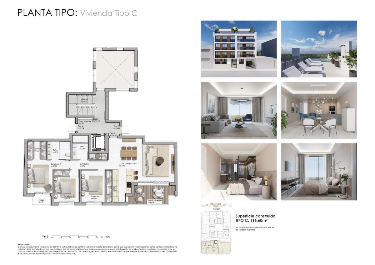 3 Bed, 2 Bath, ApartmentFor Sale, Guardamar Del Segura, Costa Blanca