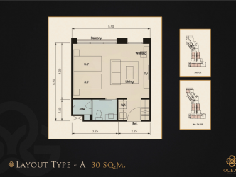 1 Bed, 1 Bath, ApartmentFor Sale, Phuket, Surin, NorthWest