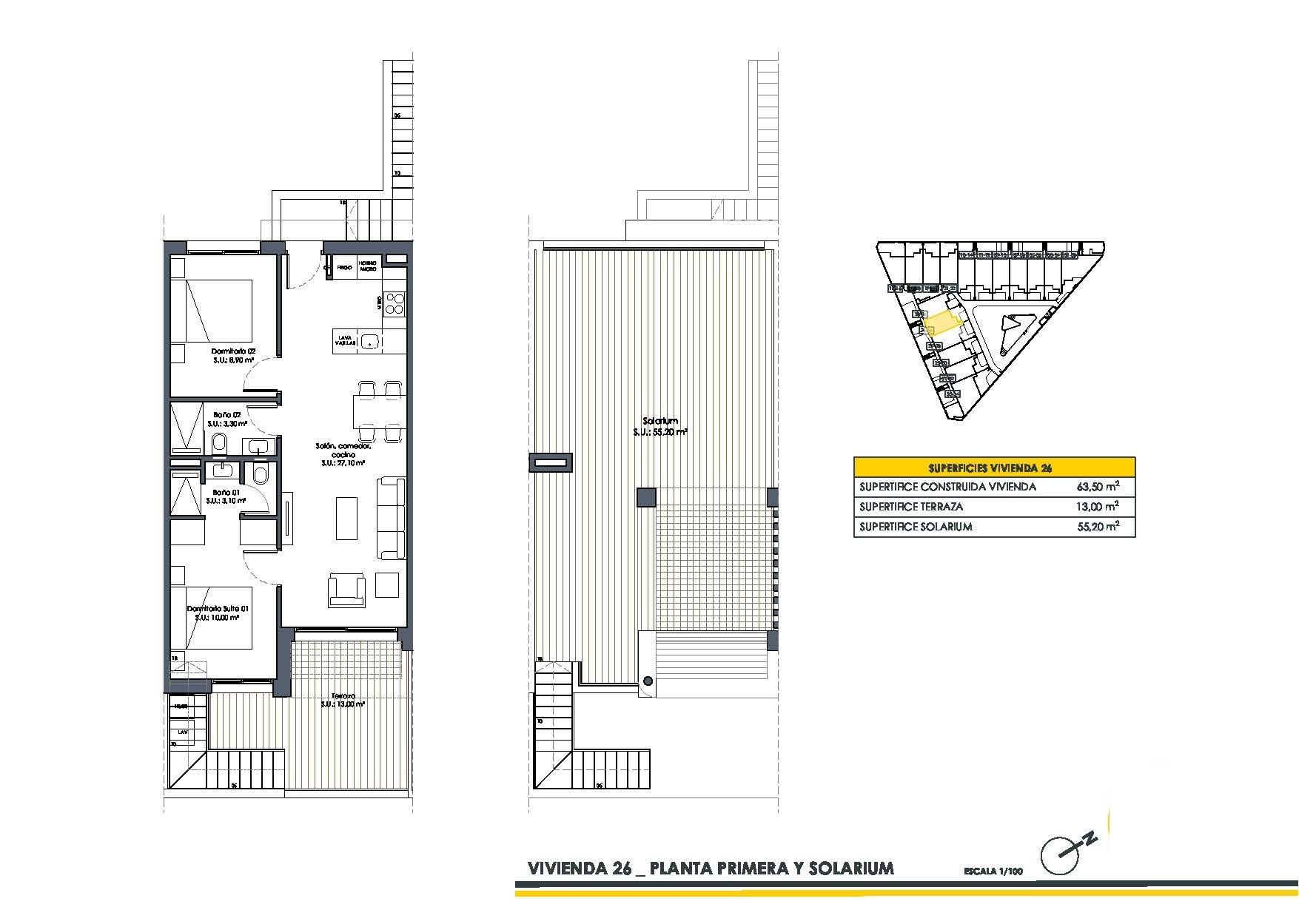 2 Bed, 2 Bath, HouseFor Sale, San Fulgencio, Alicante