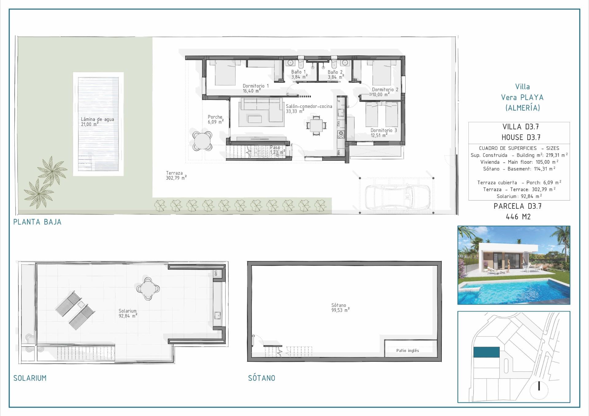 3 Bed, 2 Bath, HouseFor Sale, Vera, Almería