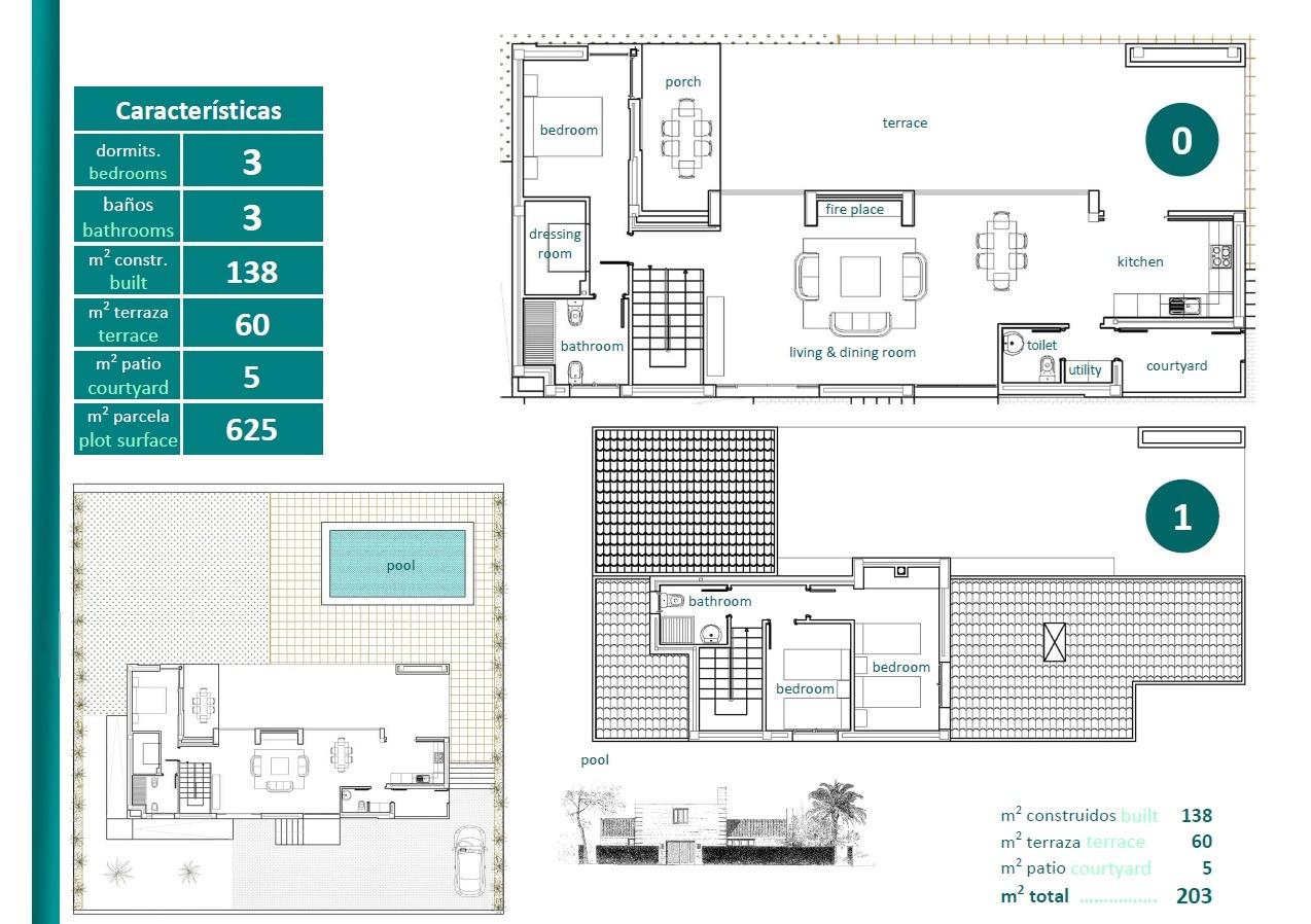 3 Bed, 3 Bath, HouseFor Sale, Sucina, Murcia