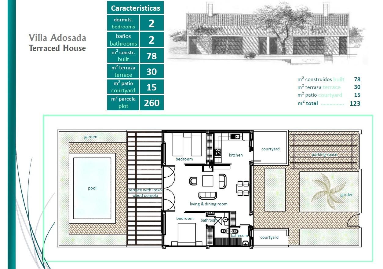 2 Bed, 2 Bath, HouseFor Sale, Sucina, Murcia