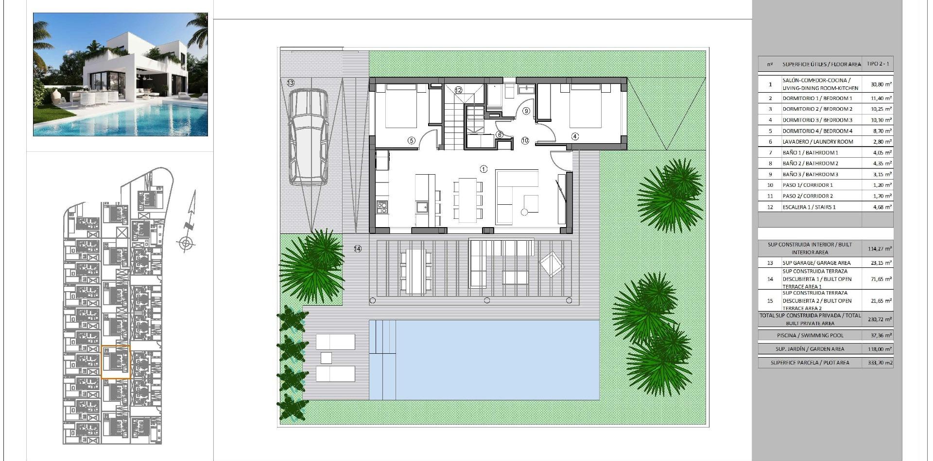 4 Bed, 3 Bath, HouseFor Sale, Finestrat, Alicante