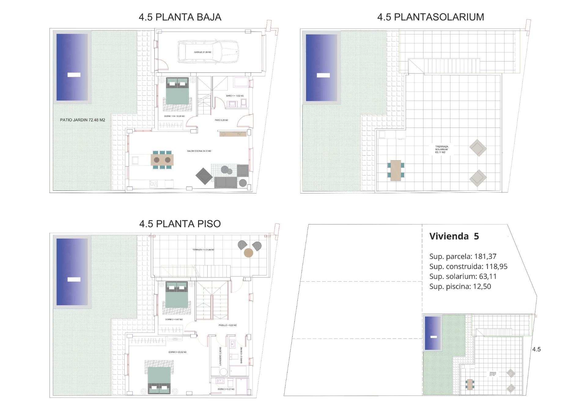 3 Bed, 3 Bath, HouseFor Sale, Los Belones, Murcia