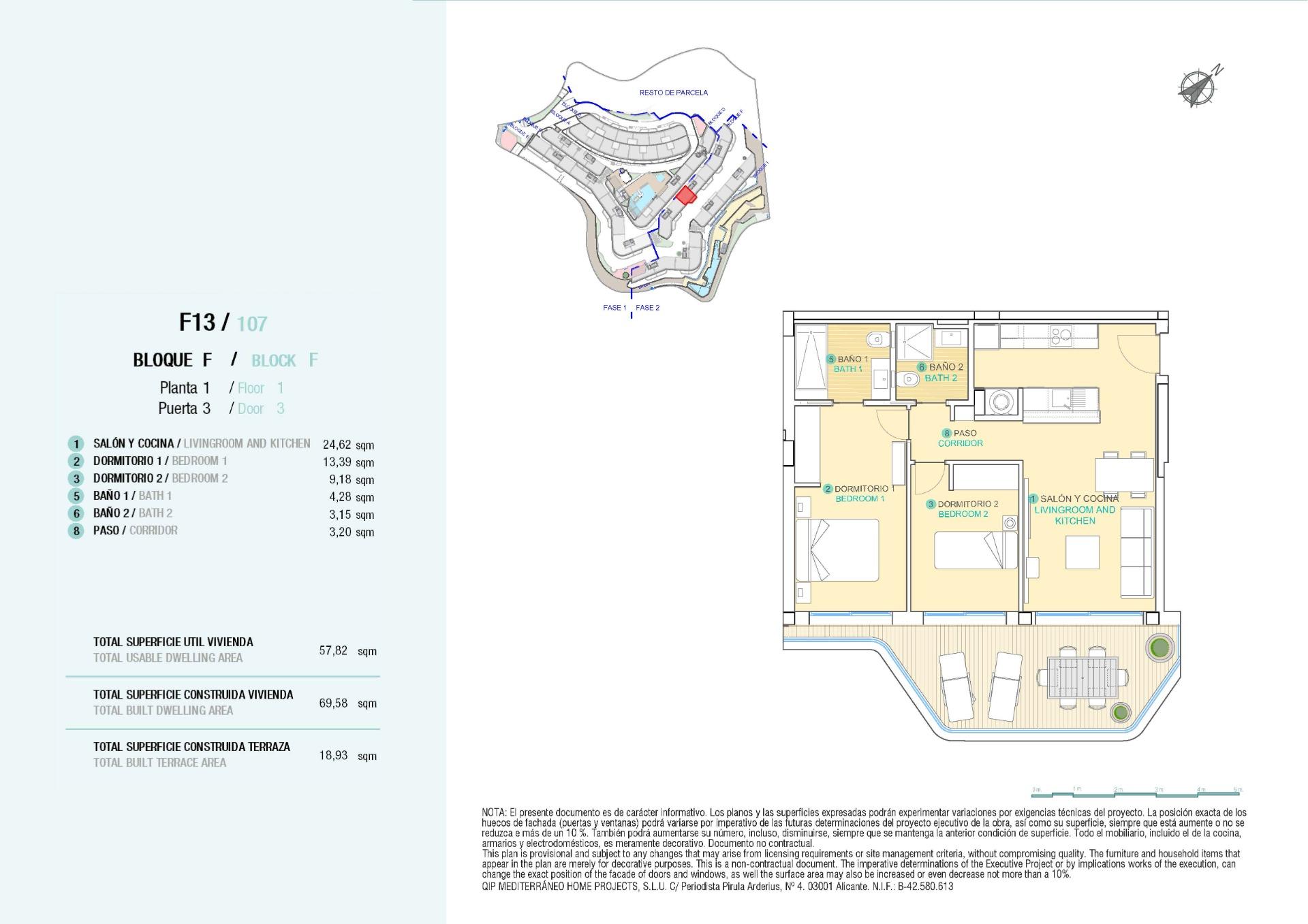 2 Bed, 2 Bath, ApartmentFor Sale, Aguilas, Murcia