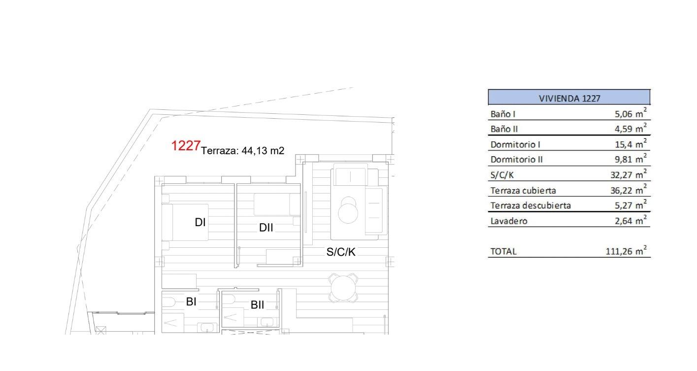 2 Bed, 2 Bath, ApartmentFor Sale, San Miguel de Salinas, Alicante