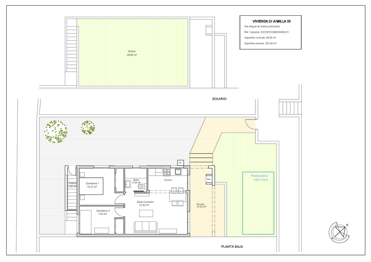 2 Bed, 1 Bath, HouseFor Sale, Villamartin, Alicante