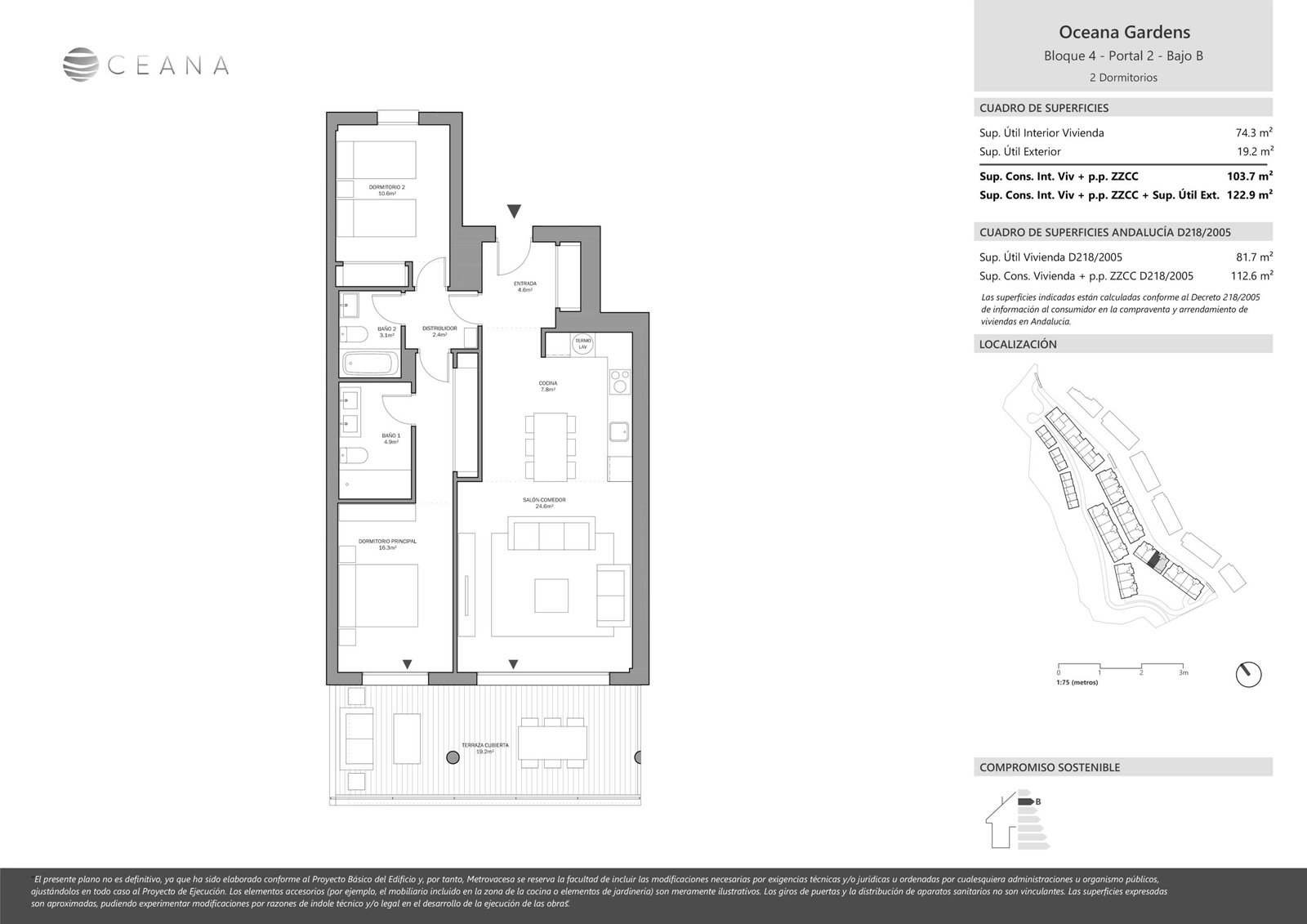 3 Bed, 2 Bath, ApartmentFor Sale, Estepona, Malaga