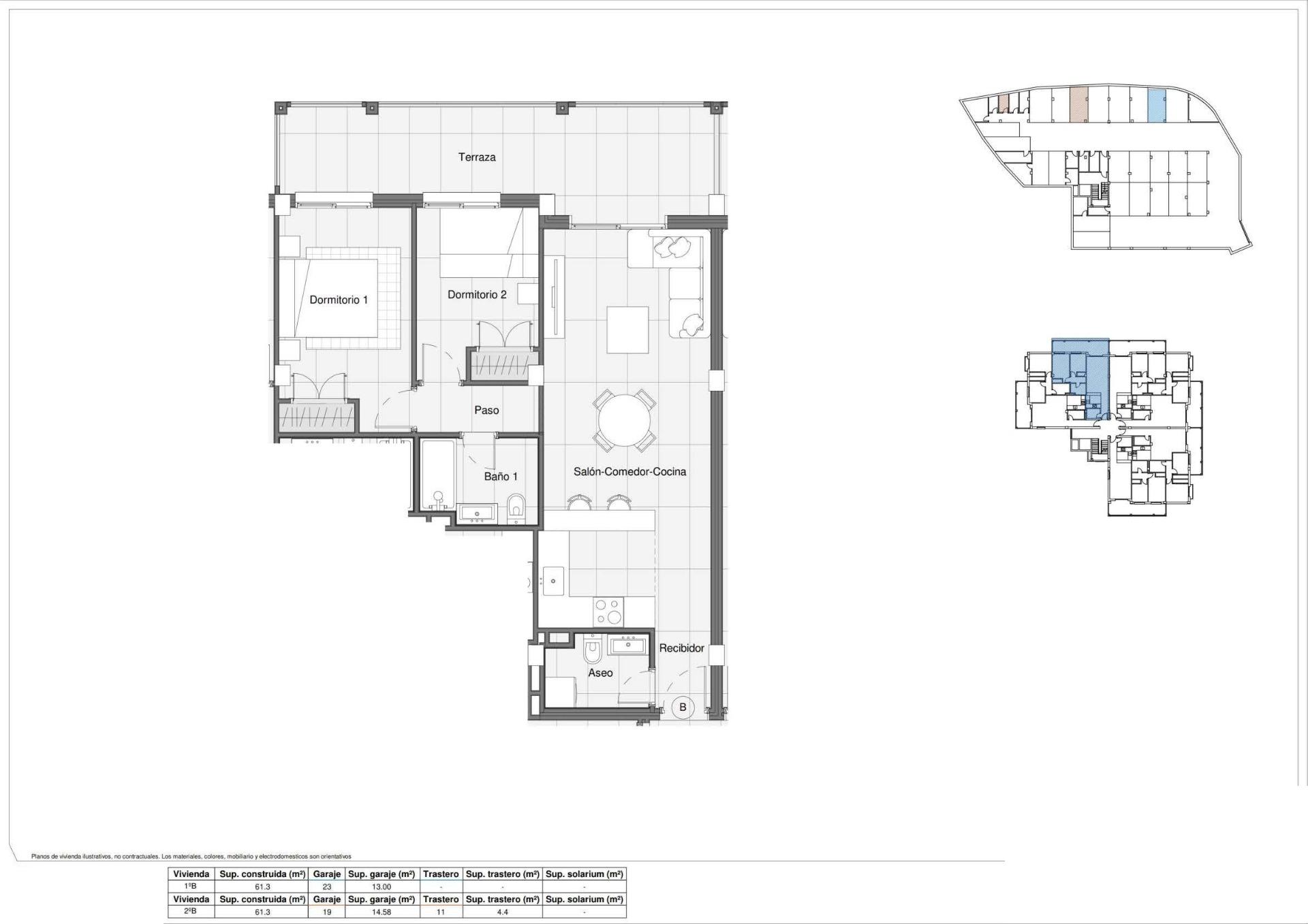 2 Bed, 1 Bath, ApartmentFor Sale, Bigastro, Alicante