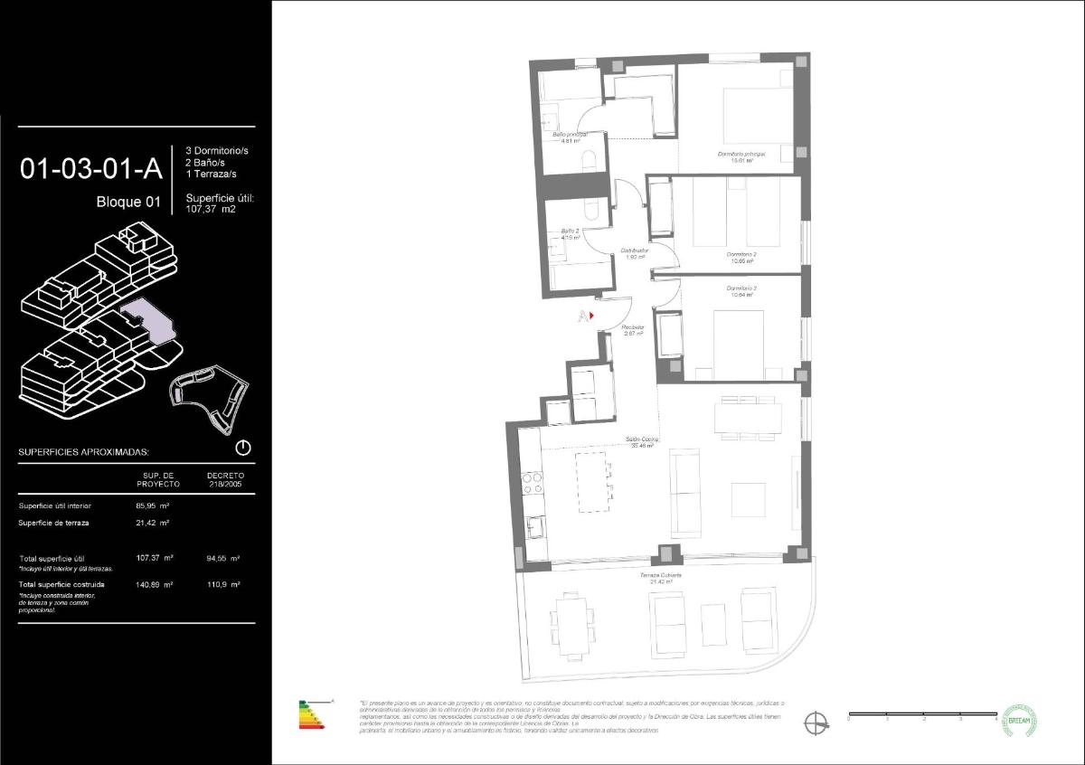 3 Bed, 2 Bath, ApartmentFor Sale, Mijas, Costa del Sol