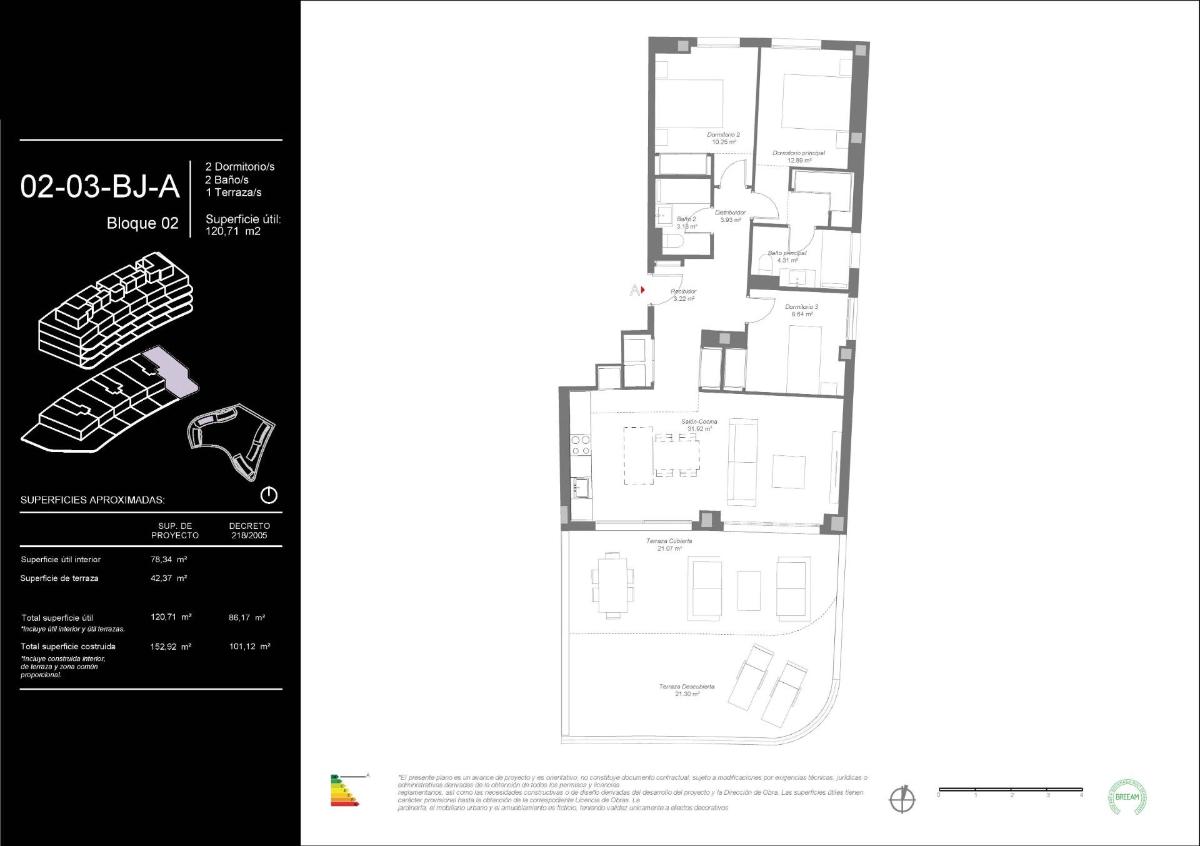 3 Bed, 2 Bath, ApartmentFor Sale, Mijas, Costa del Sol