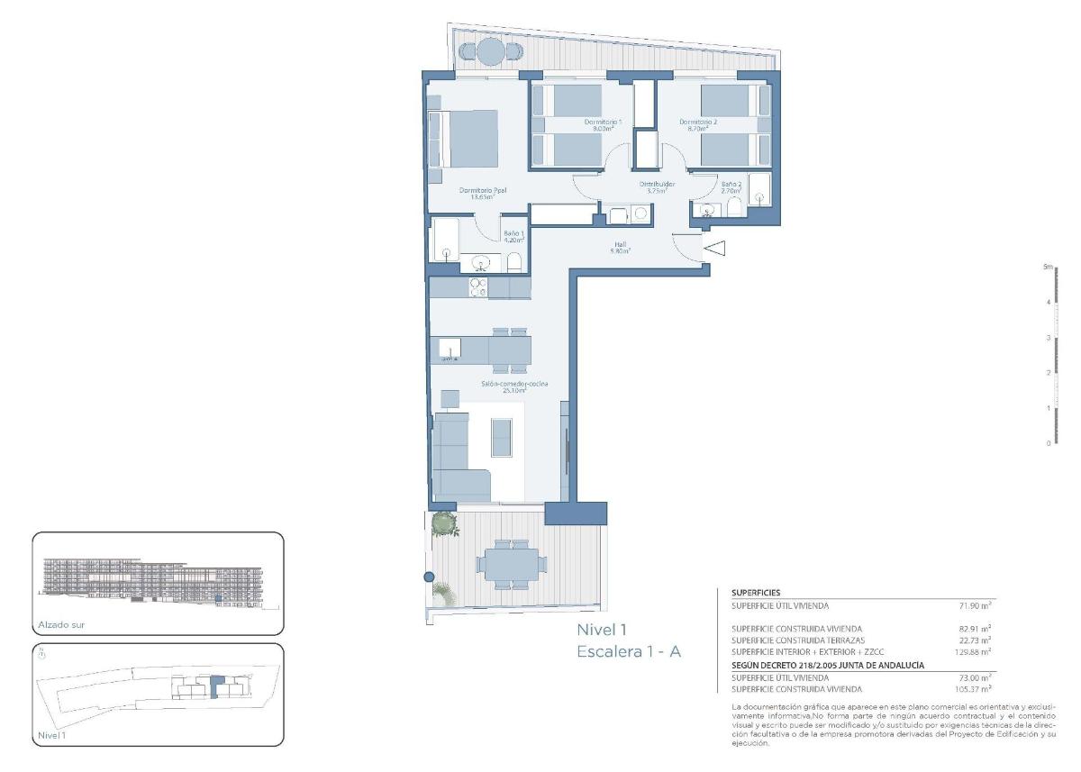 3 Bed, 2 Bath, ApartmentFor Sale, Fuengirola, Costa del Sol