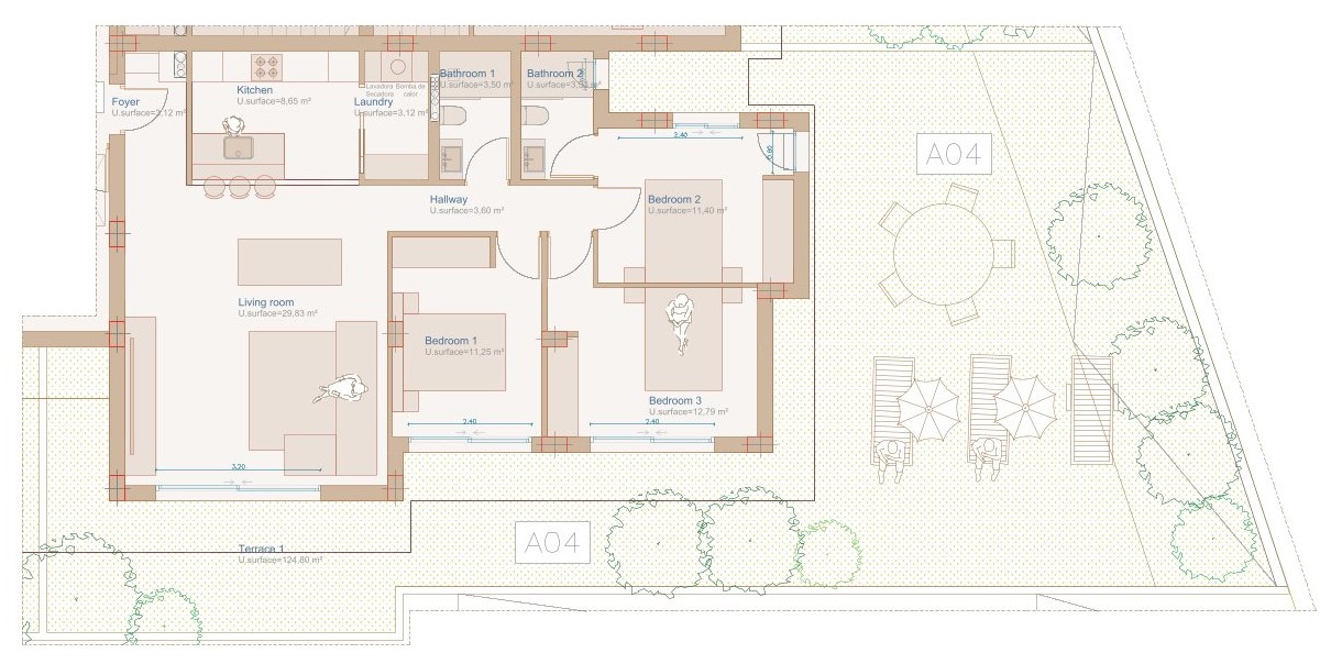 3 Bed, 2 Bath, ApartmentFor Sale, Javea, Alicante