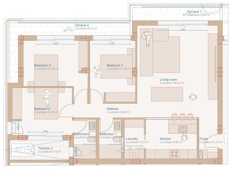3 Bed, 2 Bath, ApartmentFor Sale, Javea, Alicante