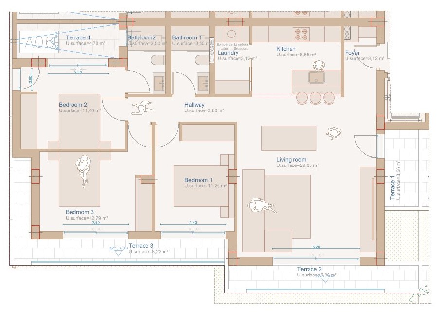 3 Bed, 2 Bath, ApartmentFor Sale, Javea, Alicante