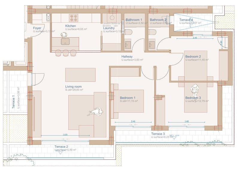 3 Bed, 2 Bath, ApartmentFor Sale, Javea, Alicante